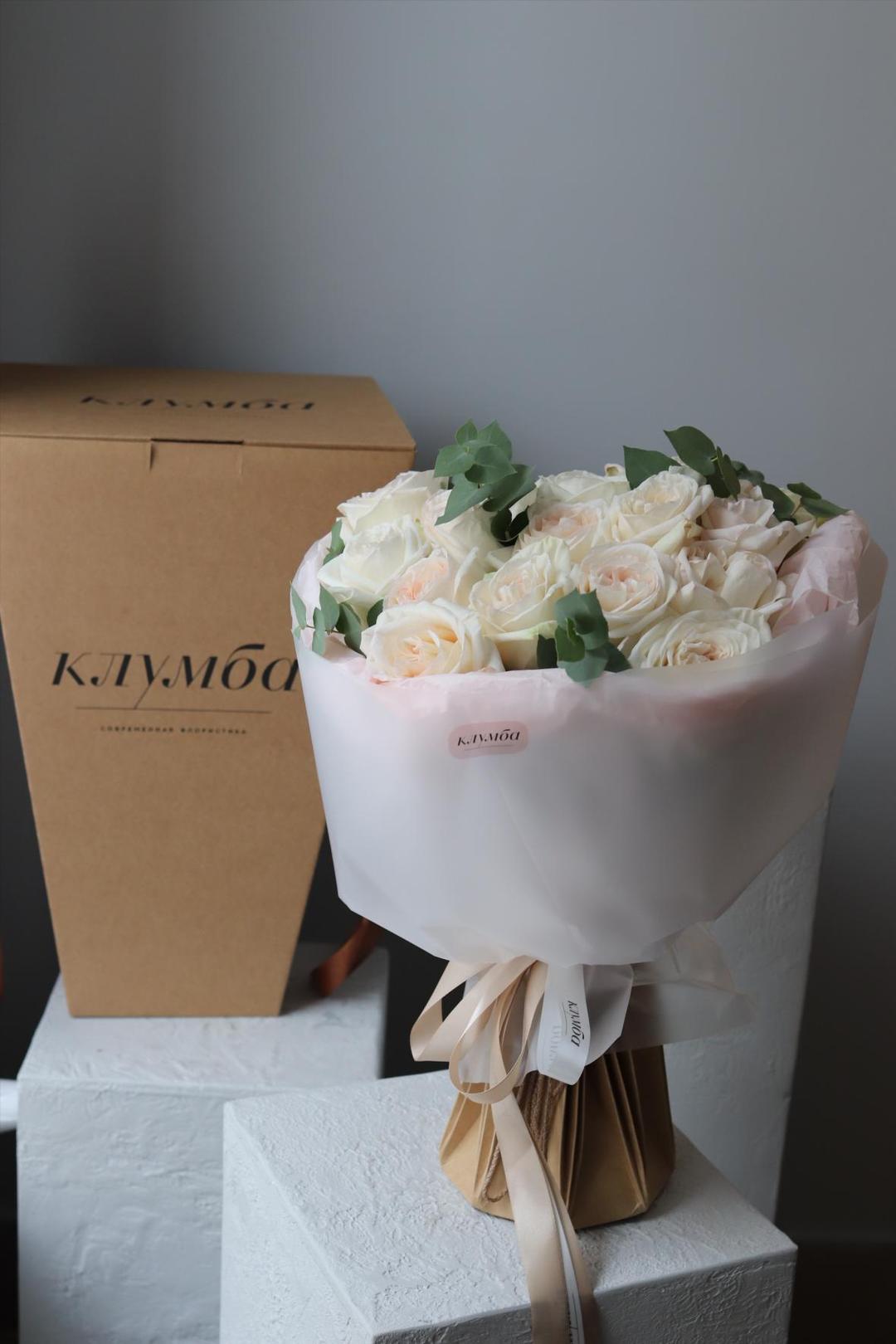 Букет роз «Вайт Охара»