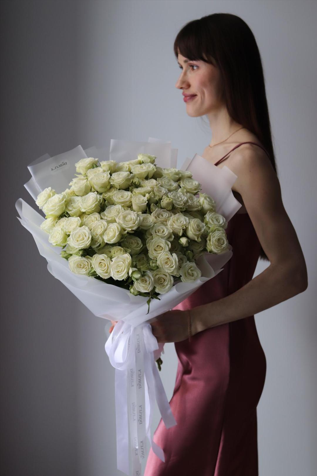 Букет роз «Сноу Флейк»