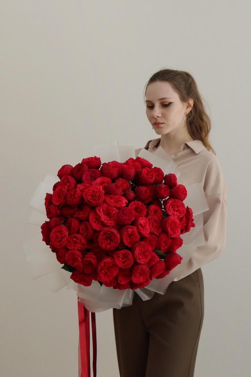 Букет роз «Ред Риано»