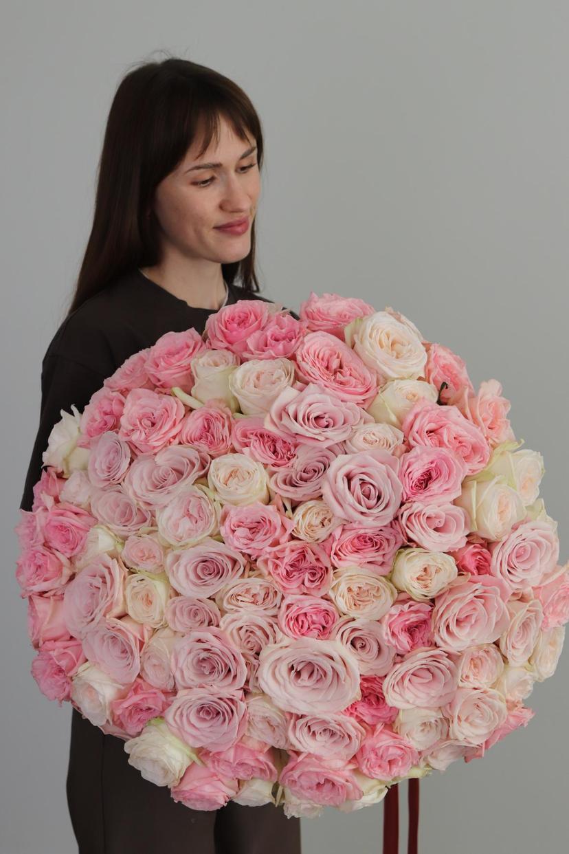 Нежный пионовидный микс